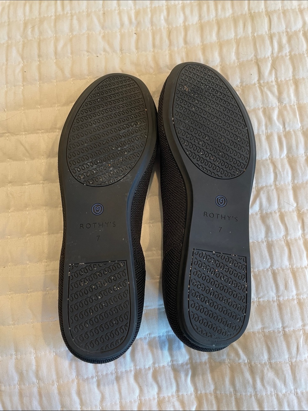 Rothy's Black Ballet Flats sz 7 - Picture 5 of 6